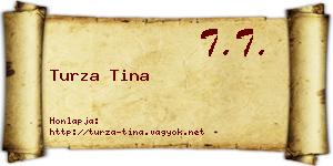 Turza Tina névjegykártya